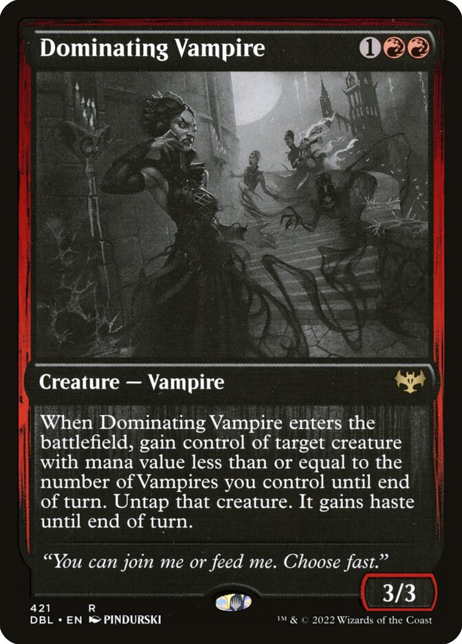 Dominating Vampire DBL-421 Innistrad: Double Feature Magic card