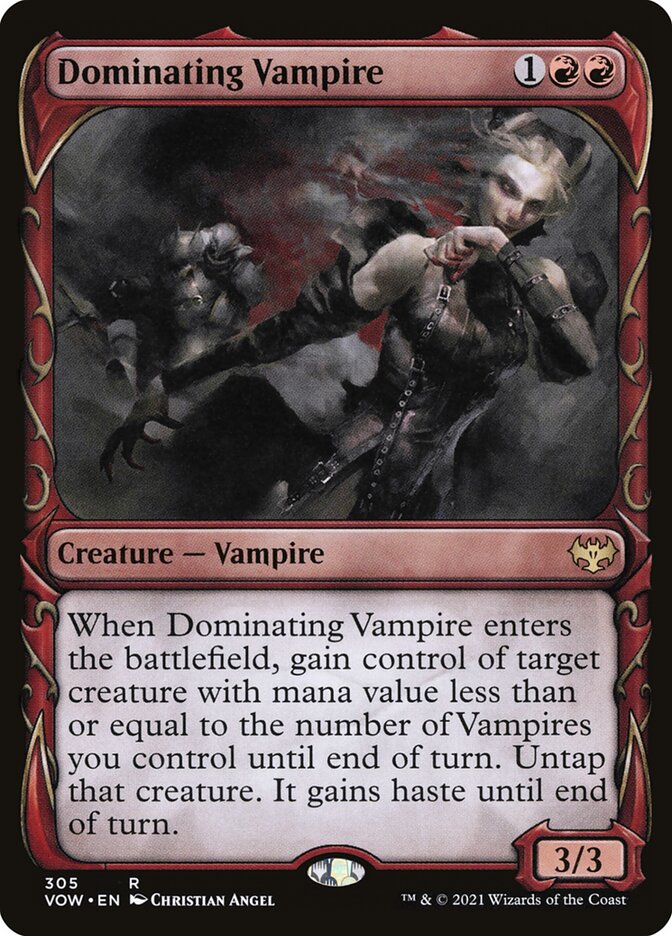 Dominating Vampire VOW-305 Innistrad: Crimson Vow Magic card