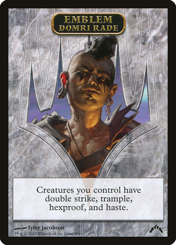 Domri Rade Emblem TGTC-8 Gatecrash Tokens Magic card