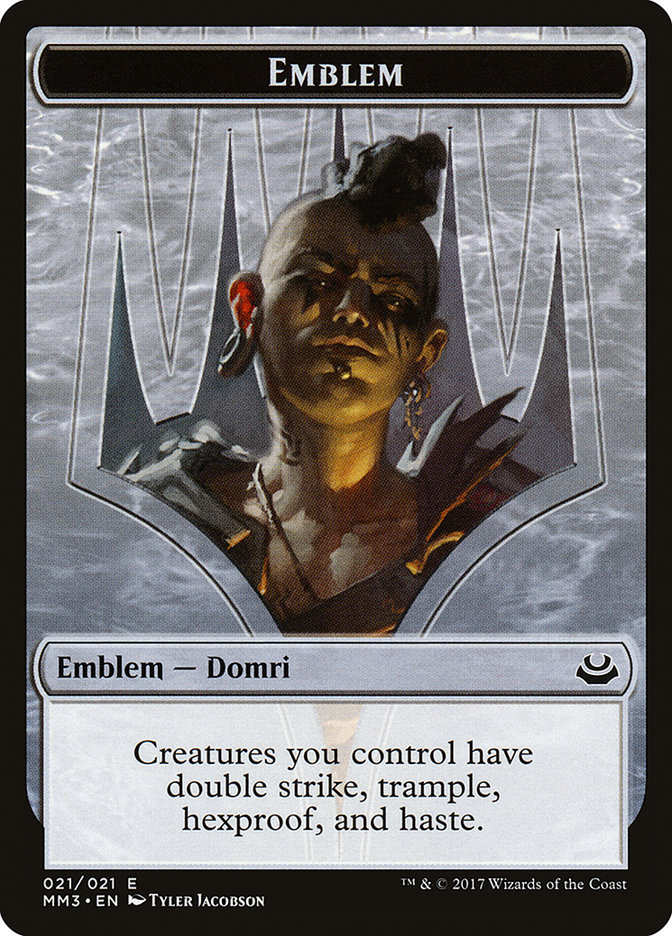 Domri Rade Emblem TMM3-21 Modern Masters 2017 Tokens Magic card