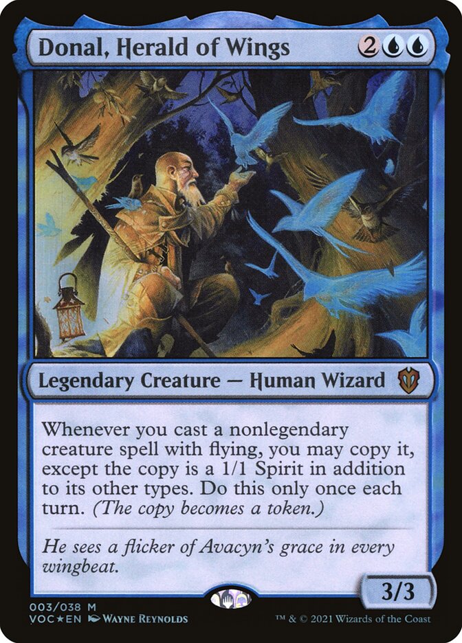 Donal, Herald of Wings VOC-3 Crimson Vow Commander Magic card