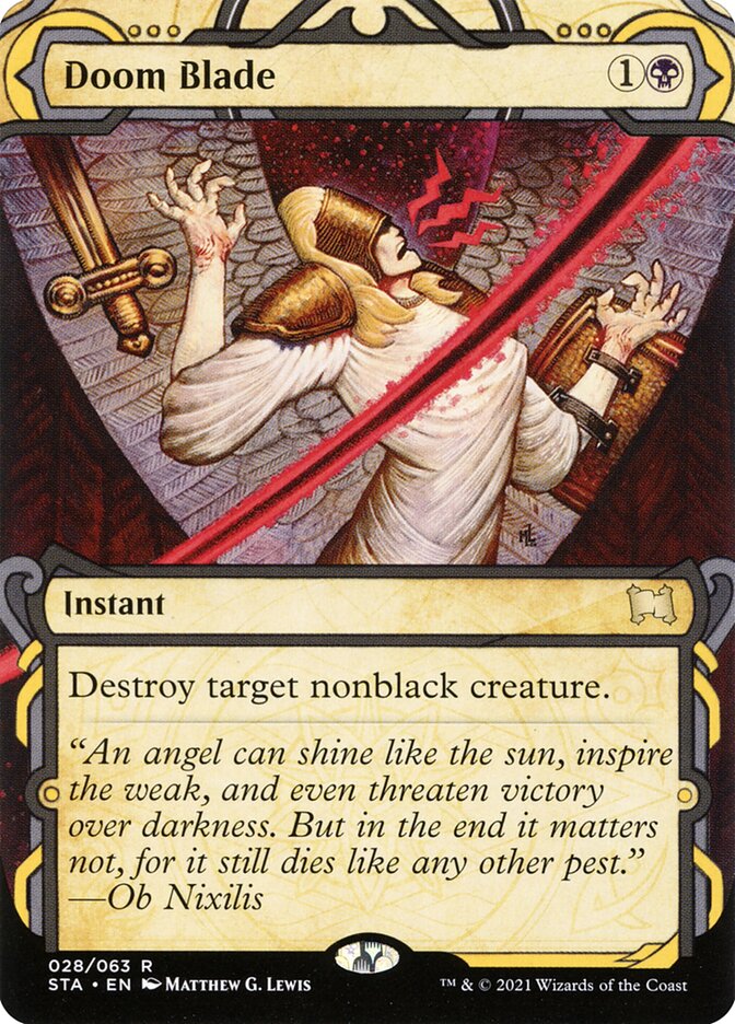 Doom Blade STA-28 Strixhaven Mystical Archive Magic card