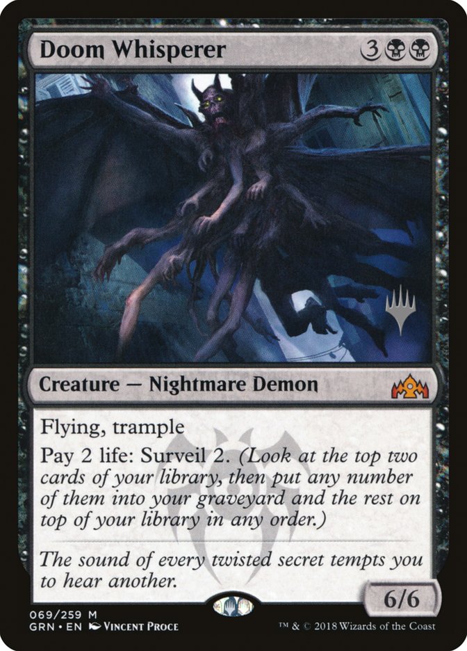Doom Whisperer PGRN-69P Guilds of Ravnica Promos Magic card