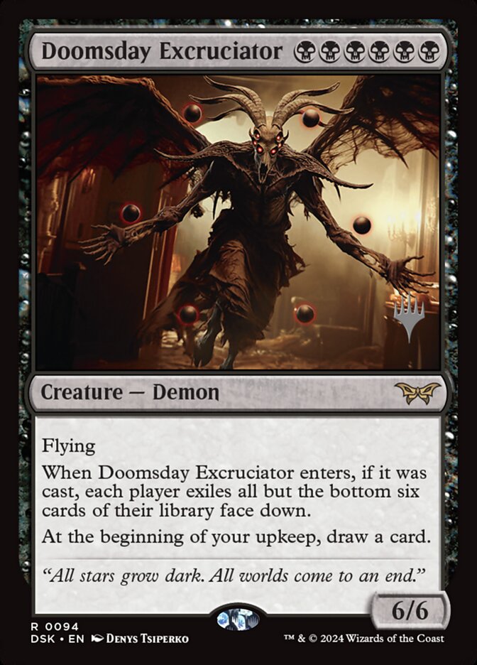 Doomsday Excruciator PDSK-94P Duskmourn: House of Horror Promos Magic card