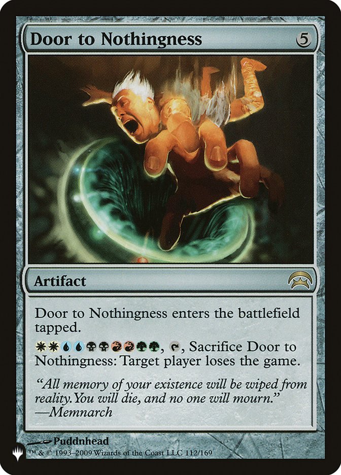 Door to Nothingness PLST-HOP-112 The List Magic card
