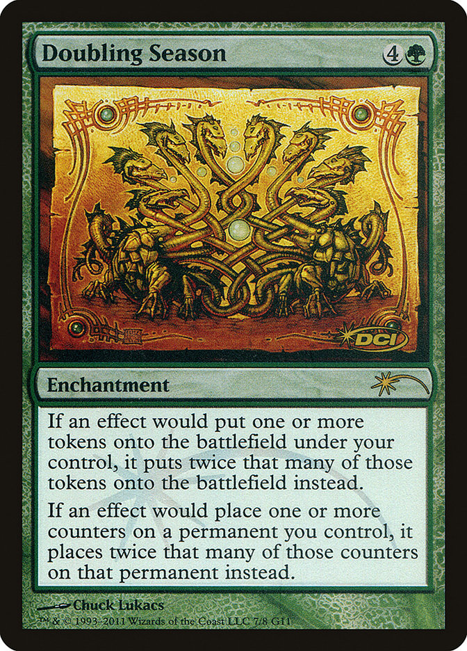 Doubling Season G11-7 Judge Gift Cards 2011 Magic card