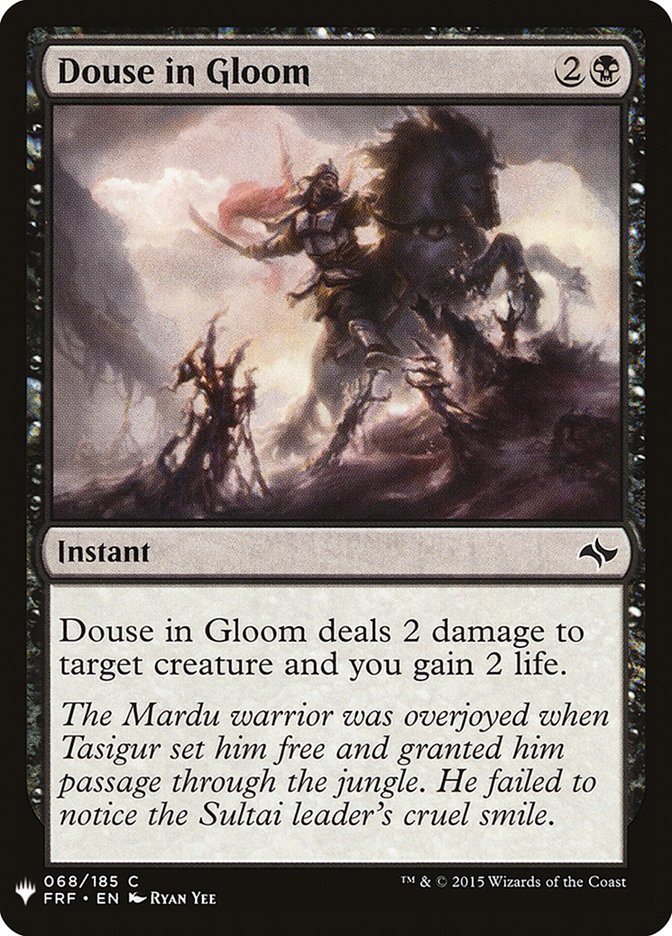 Douse in Gloom PLST-FRF-68 The List Magic card