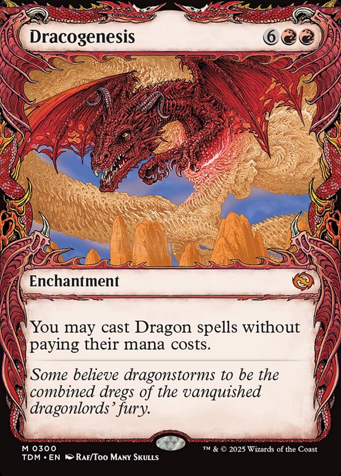 Dracogenesis TDM-300 Tarkir: Dragonstorm Magic card