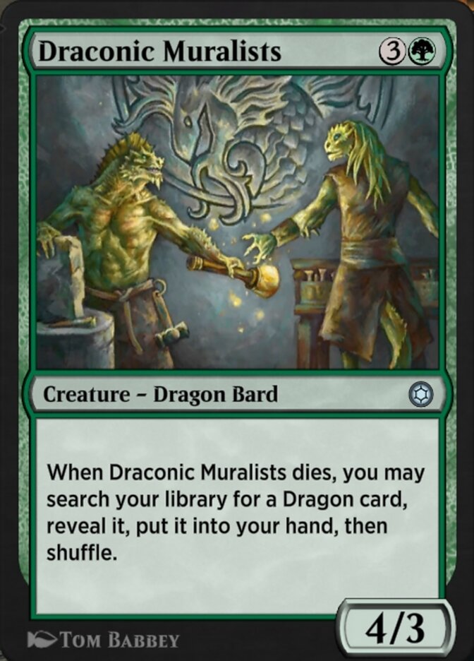 Draconic Muralists HBG-205 Alchemy Horizons: Baldur's Gate Magic card
