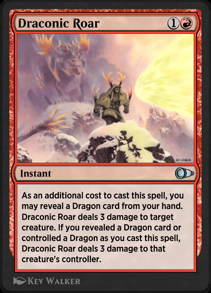 Draconic Roar PIO-130 Pioneer Masters Magic card