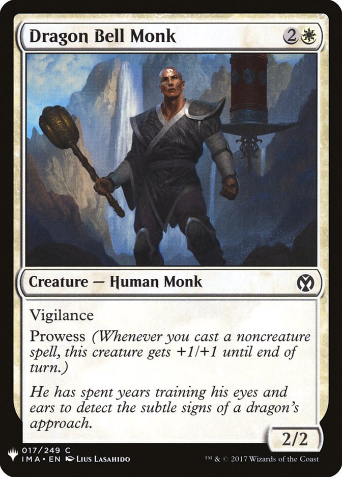 Dragon Bell Monk PLST-IMA-17 The List Magic card