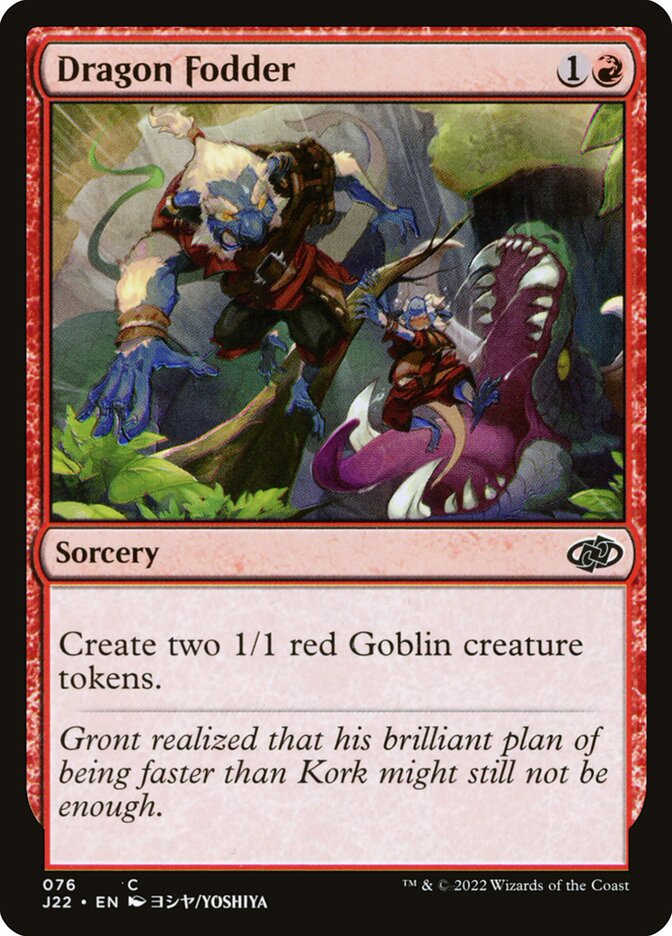 Dragon Fodder J22-76 Jumpstart 2022 Magic card
