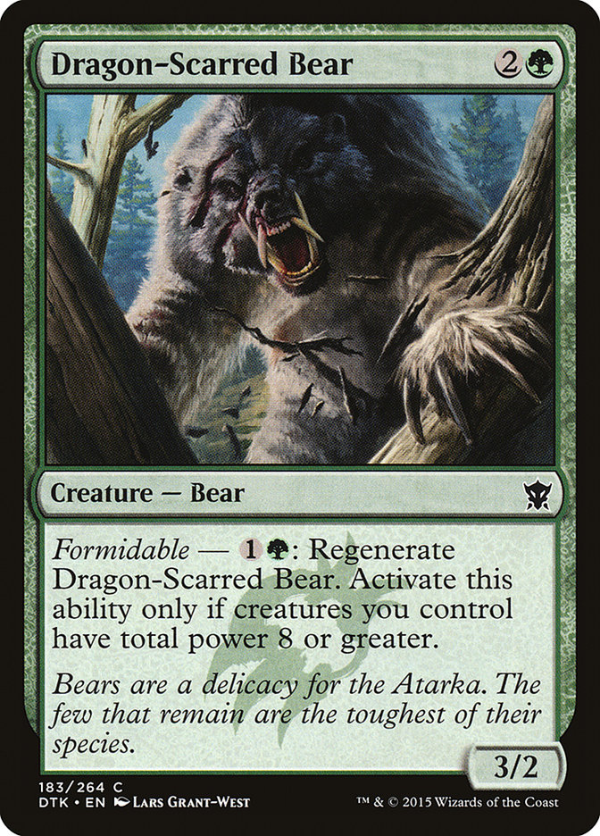 Dragon-Scarred Bear DTK-183 Dragons of Tarkir Magic card