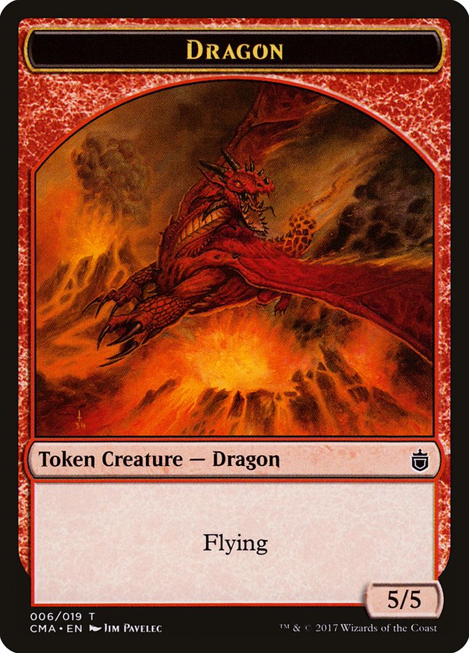 Dragon TCMA-6 Commander Anthology Tokens Magic card
