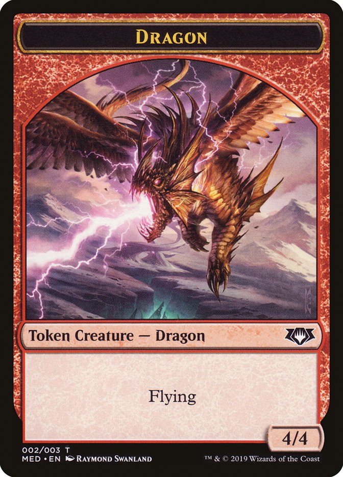 Dragon TMED-W2 Mythic Edition Tokens Magic card