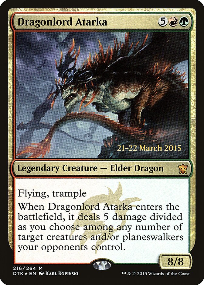 Dragonlord Atarka PDTK-216S Dragons of Tarkir Promos Magic card