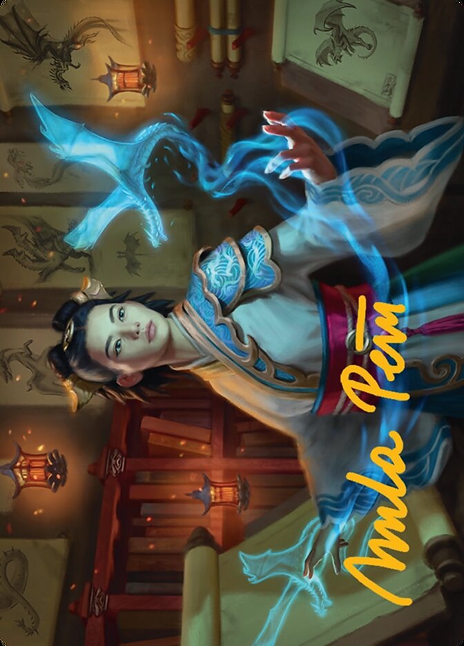 Dragonologist // Dragonologist ATDM-6 Tarkir: Dragonstorm Art Series Magic card
