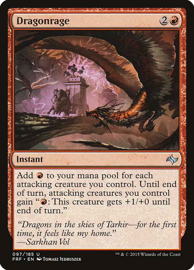 Dragonrage FRF-97 Fate Reforged Magic card