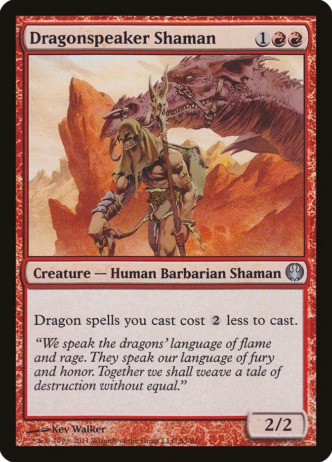 Dragonspeaker Shaman DDG-53 Duel Decks: Knights vs. Dragons Magic card