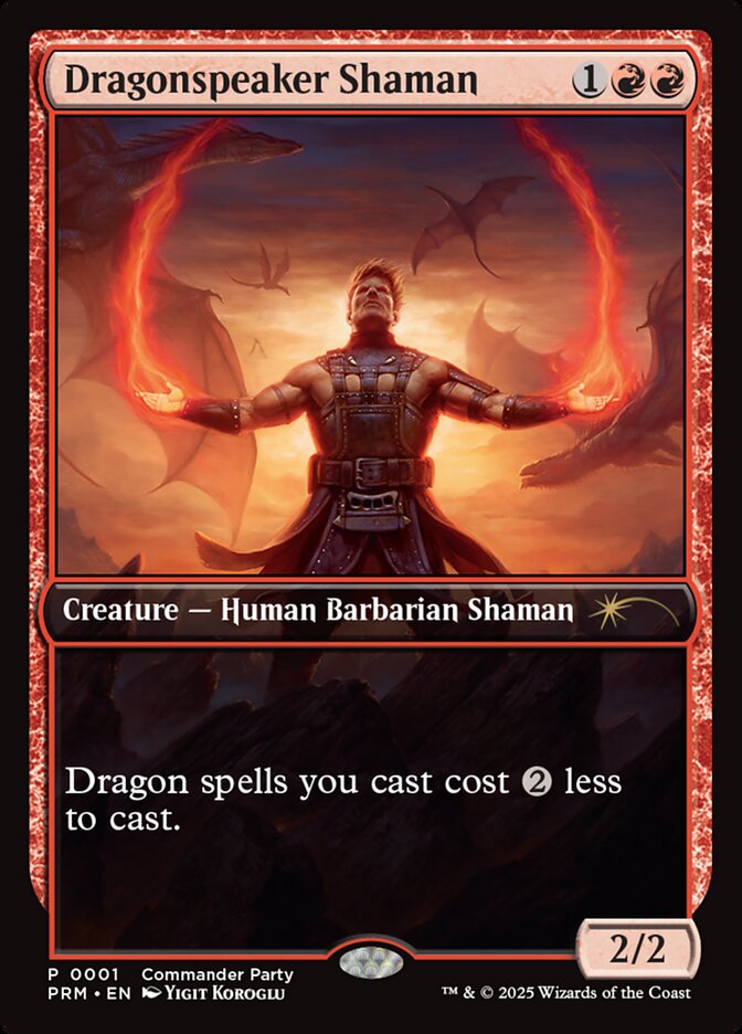 Dragonspeaker Shaman PW25-3 Wizards Play Network 2025 Magic card