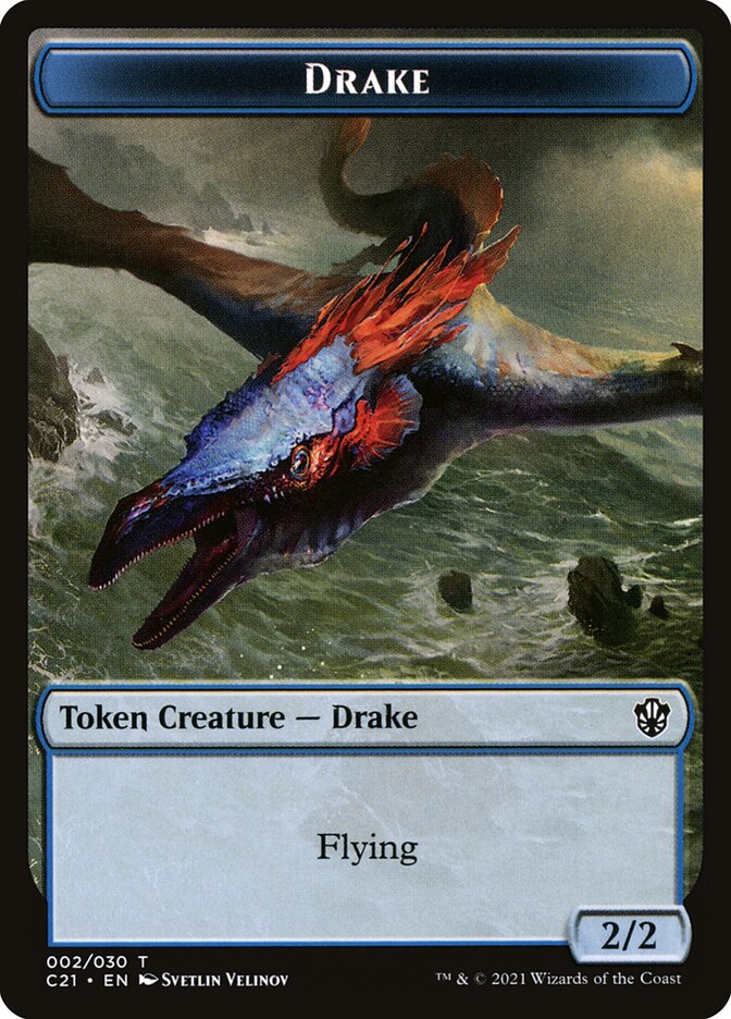 Drake TC21-2 Commander 2021 Tokens Magic card