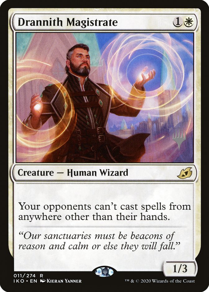Drannith Magistrate PIKO-11P Ikoria: Lair of Behemoths Promos Magic card