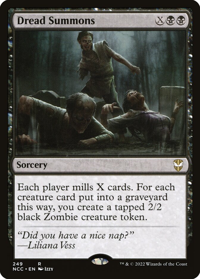 Dread Summons NCC-249 New Capenna Commander Magic card