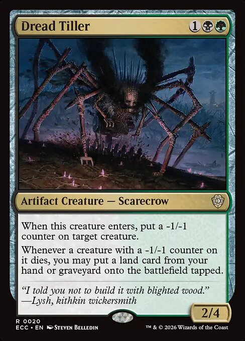 Dread Tiller ECC-20 Lorwyn Eclipsed Commander Magic card