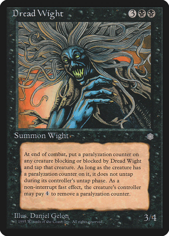 Dread Wight ICE-122 Ice Age Magic card