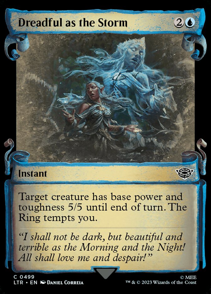 Dreadful as the Storm LTR-499 The Lord of the Rings: Tales of Middle-earth Magic card