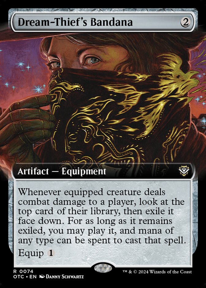 Dream-Thief's Bandana OTC-74 Outlaws of Thunder Junction Commander Magic card