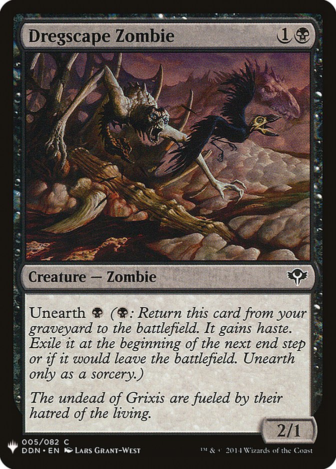 Dregscape Zombie PLST-DDN-5 The List Magic card