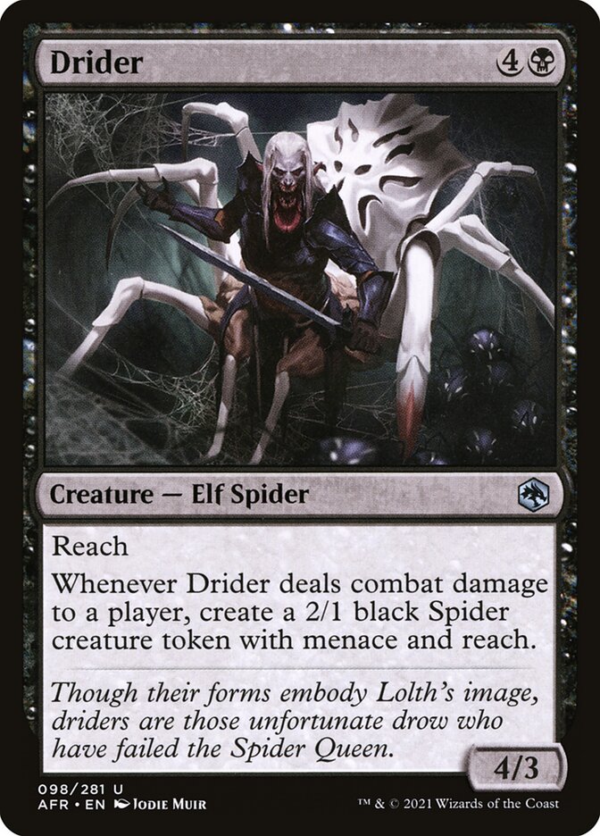 Drider AFR-98 Adventures in the Forgotten Realms Magic card