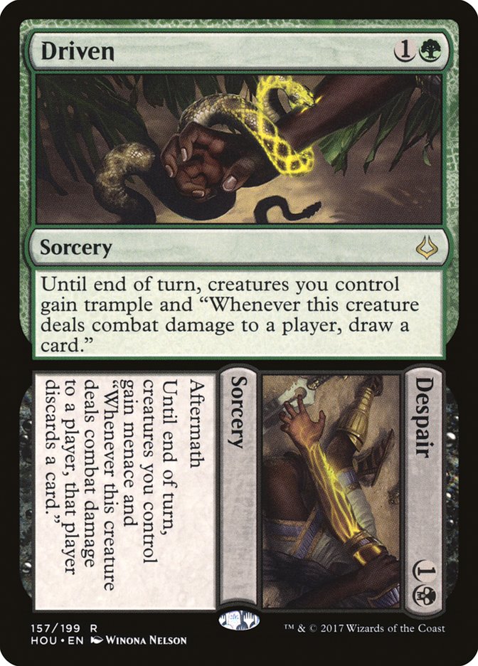 Driven // Despair HOU-157 Hour of Devastation Magic card