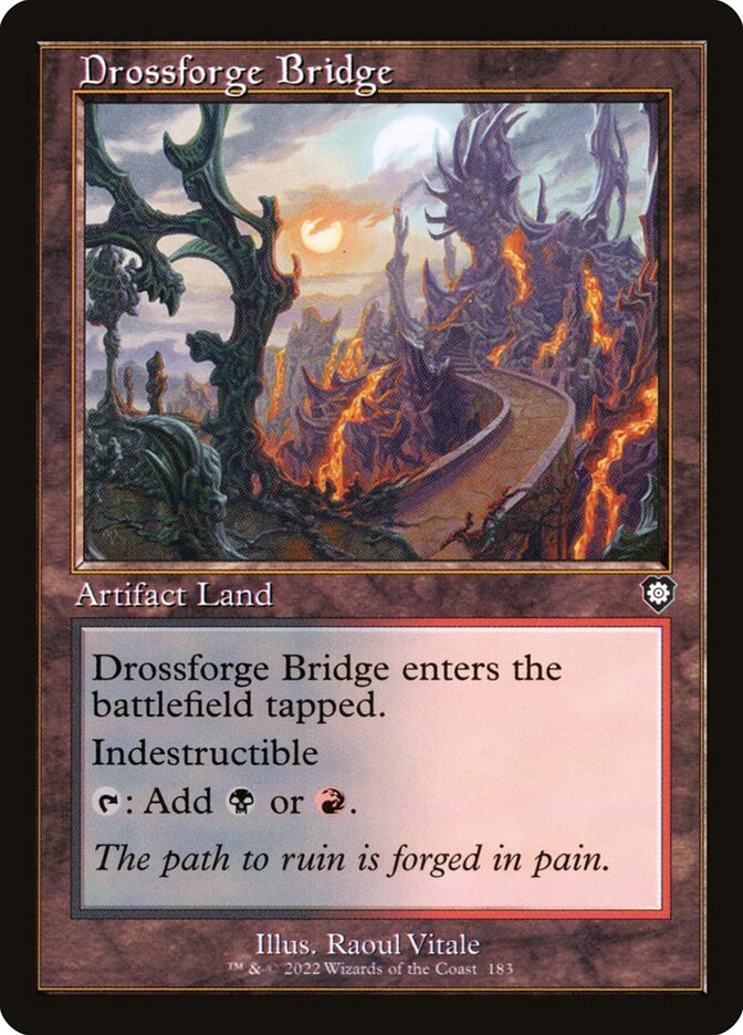 Drossforge Bridge BRC-183 The Brothers' War Commander Magic card