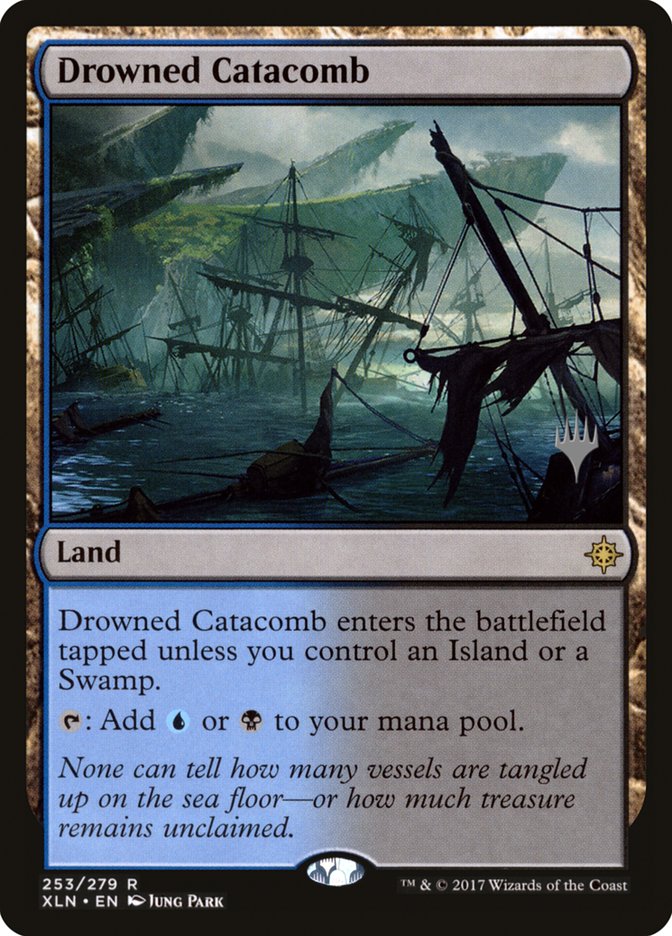 Drowned Catacomb PXLN-253P Ixalan Promos Magic card