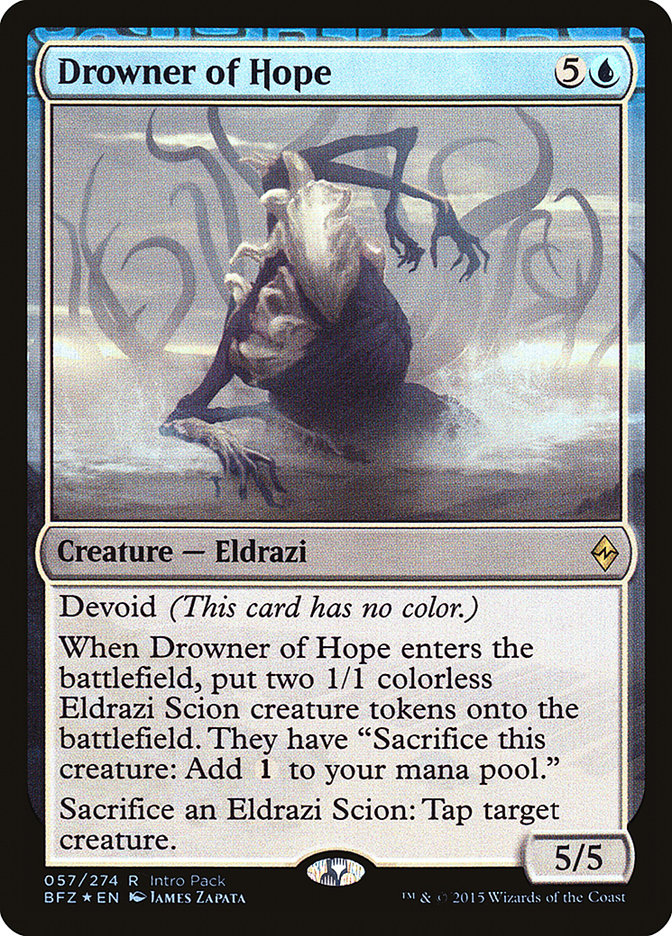 Drowner of Hope PBFZ-57 Battle for Zendikar Promos Magic card