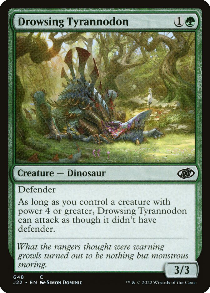 Drowsing Tyrannodon J22-648 Jumpstart 2022 Magic card