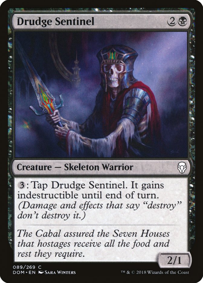 Drudge Sentinel DOM-89 Dominaria Magic card