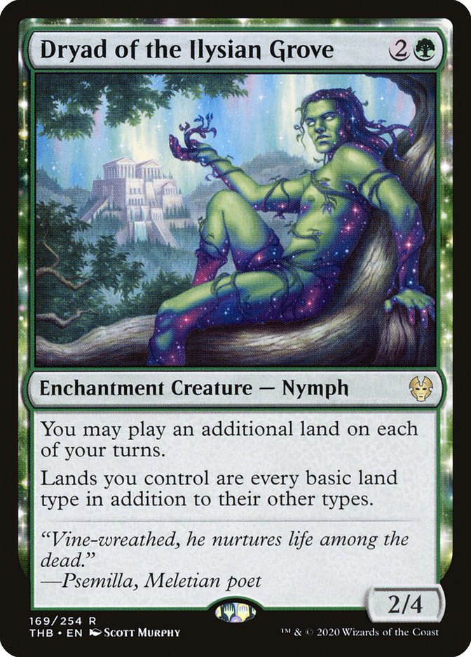 Dryad of the Ilysian Grove THB-169 Theros Beyond Death Magic card