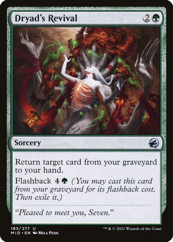 Dryad's Revival MID-183 Innistrad: Midnight Hunt Magic card