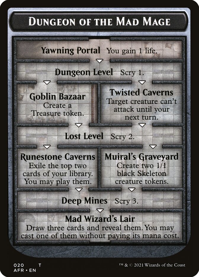 Dungeon of the Mad Mage TAFR-20 Adventures in the Forgotten Realms Tokens Magic card