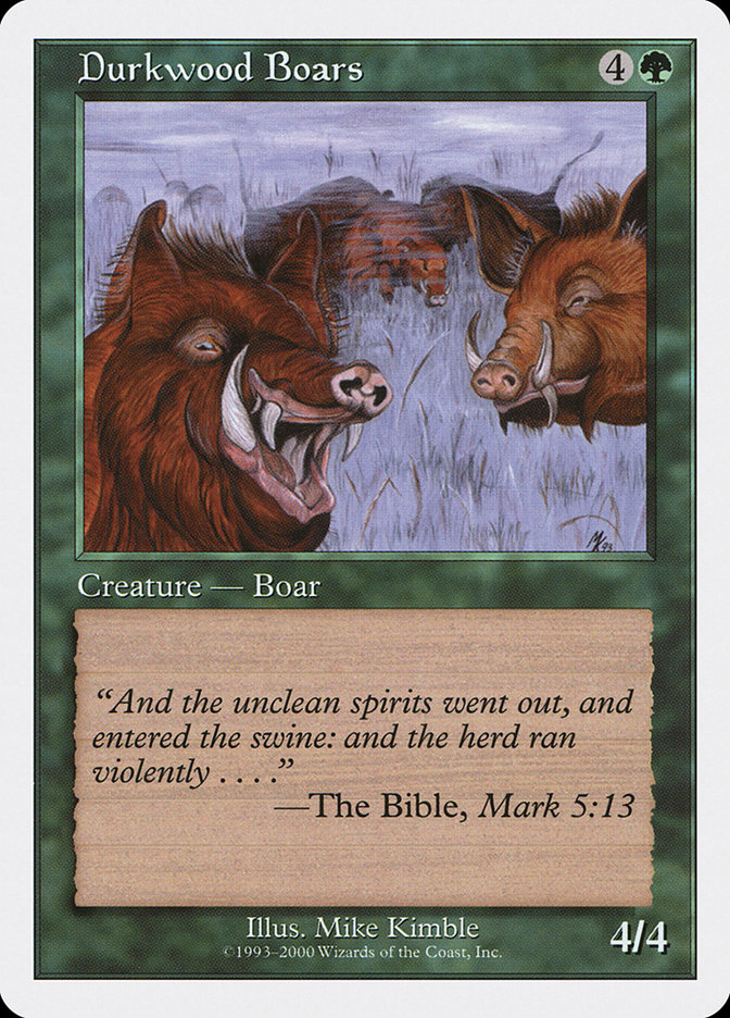 Durkwood Boars S00-38 Starter 2000 Magic card