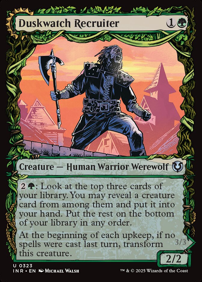 Duskwatch Recruiter // Krallenhorde Howler INR-323 Innistrad Remastered Magic card