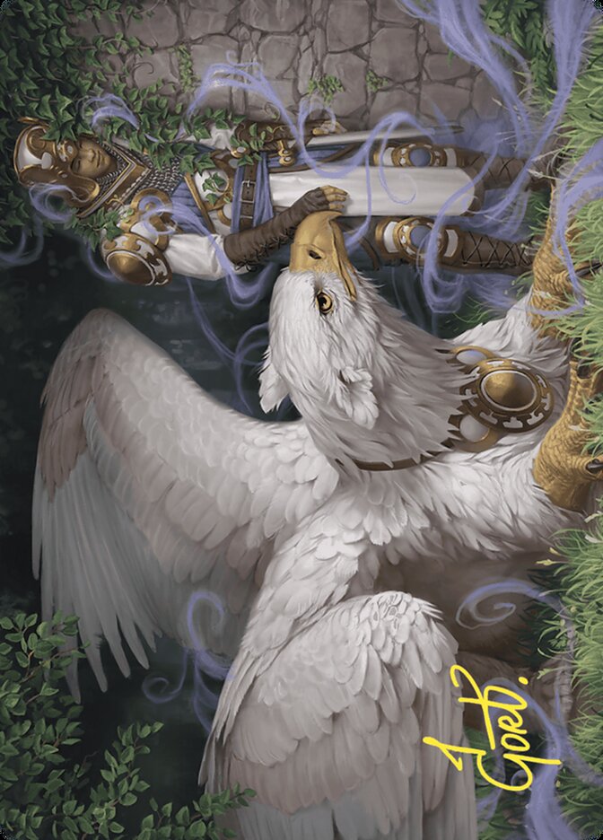 Dutiful Griffin // Dutiful Griffin AWOE-3 Wilds of Eldraine Art Series Magic card