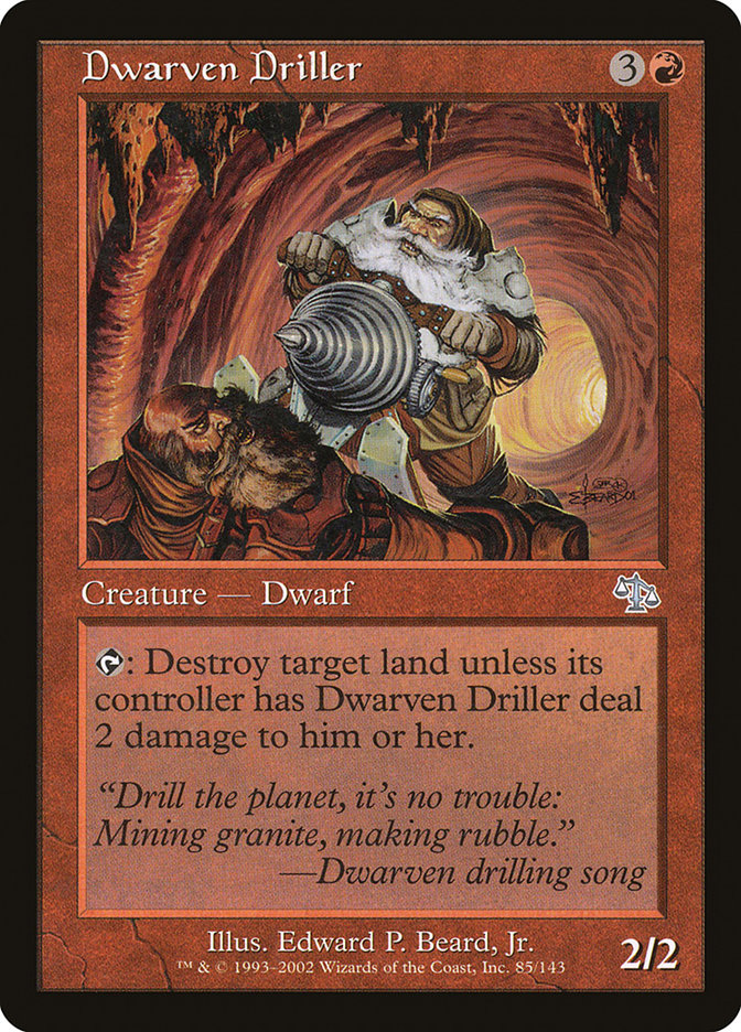 Dwarven Driller JUD-85 Judgment Magic card
