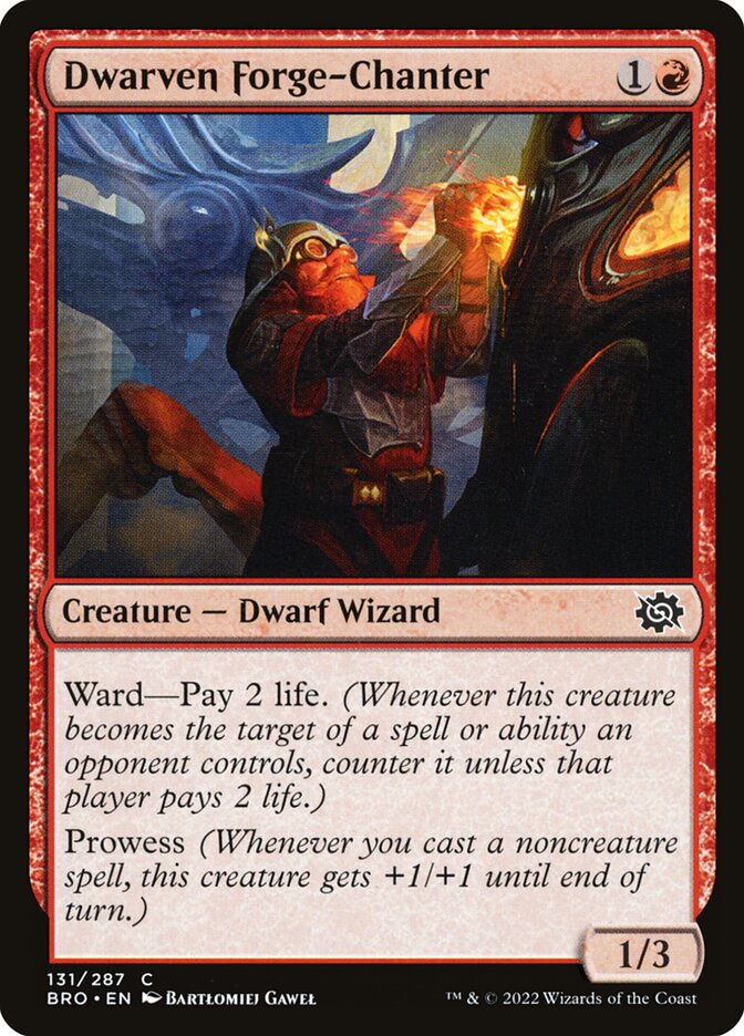 Dwarven Forge-Chanter BRO-131 The Brothers' War Magic card