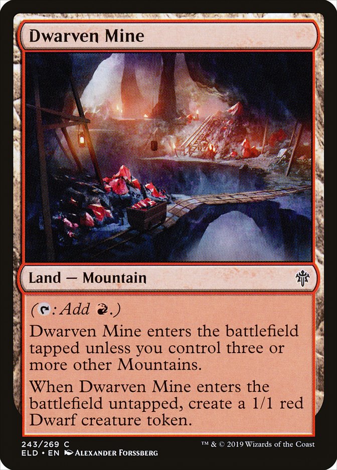 Dwarven Mine ELD-243 Throne of Eldraine Magic card
