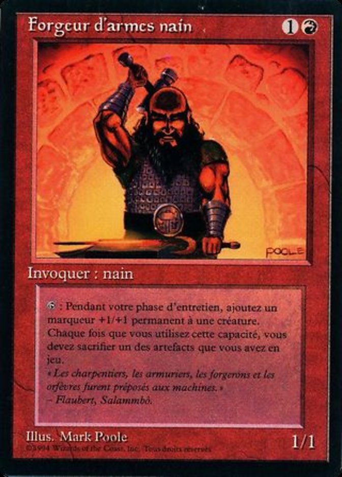 Dwarven Weaponsmith FBB-145 Foreign Black Border Magic card
