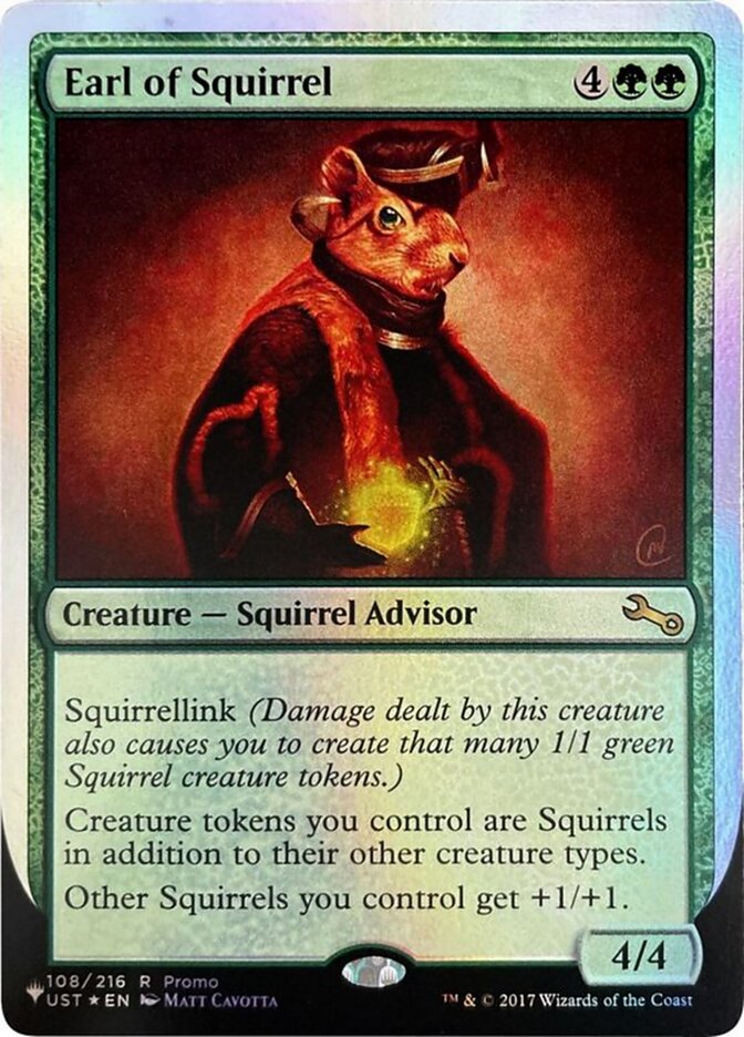 Earl of Squirrel ULST-108 The List (Unfinity Foil Edition) Magic card